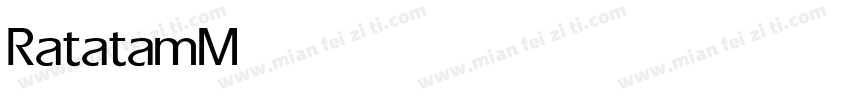 Ratatam Medium字体转换